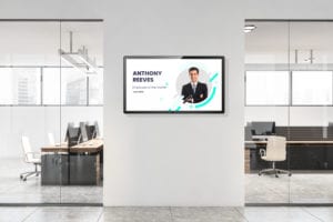 Internal Communications Digital Signage for employee digital bulletin boards in the workplace