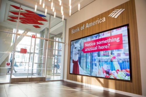 digital signage for banks and financial institutions